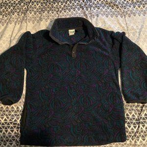 Vintage LL Bean snap fleece jacket